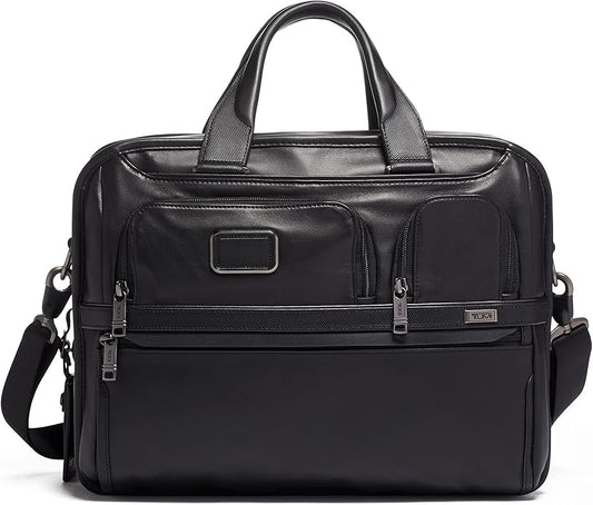 TUMI Alpha Expandable Organizer Laptop Briefcase - 15-Inch Laptop Briefcase Organizer for Men & Women - Travel Laptop Bag