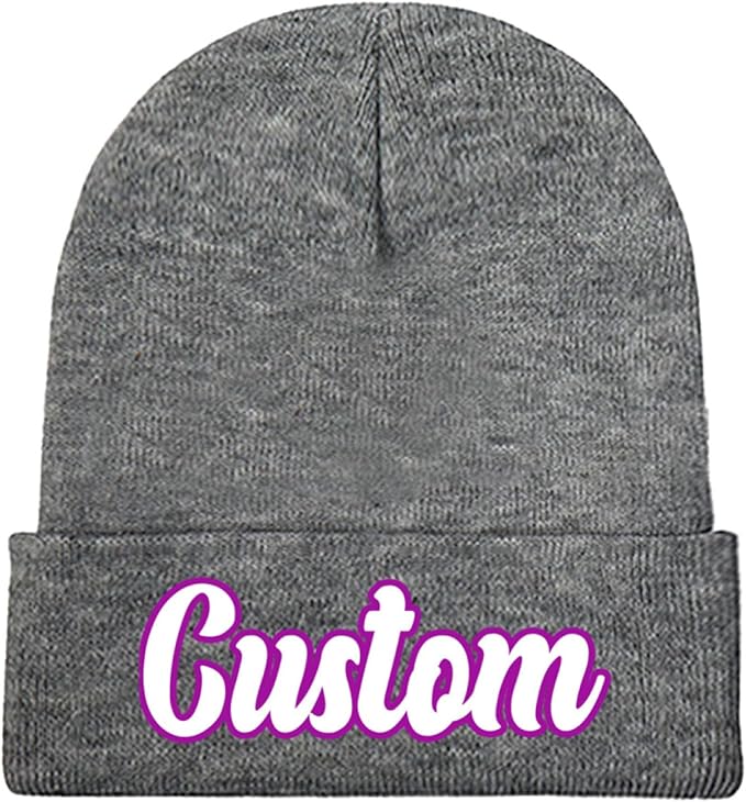 Custom Beanie with Photo Text Logo Design Your Own Personalized Knitted Hats Customized Beanie Custom Hats for Men Women