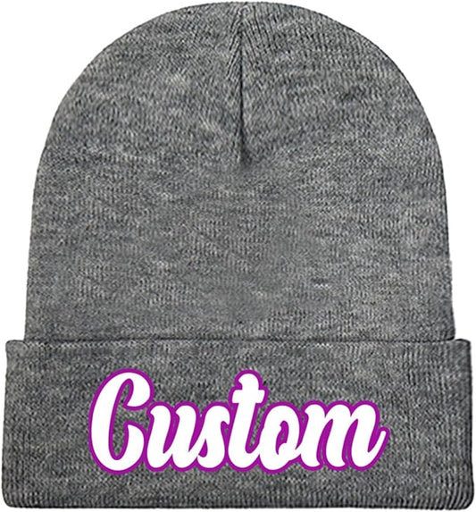 Custom Beanie with Photo Text Logo Design Your Own Personalized Knitted Hats Customized Beanie Custom Hats for Men Women