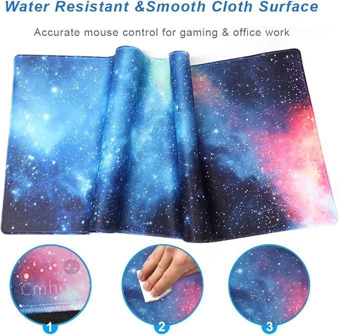 XXL Professional Large Mouse Pad & Computer Game Mouse Mat (35.4x15.7x0.1IN, 90x40 sky002)