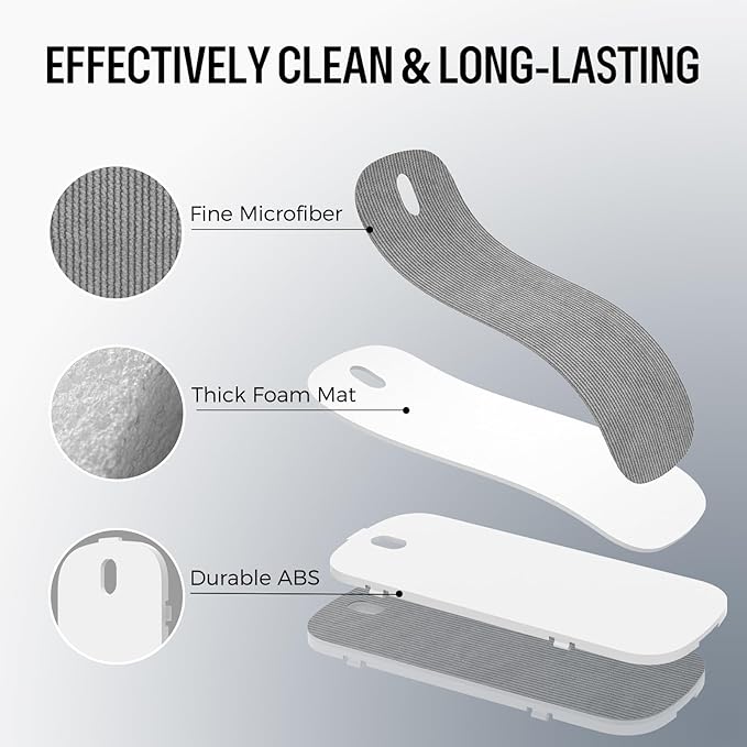 loukin All-in-One Dry Erase Eraser Refill Pads, Replaceable Pads Designed for Whiteboard Erasers, Ideal for Classroom, Home and Office Use, 6 Pack