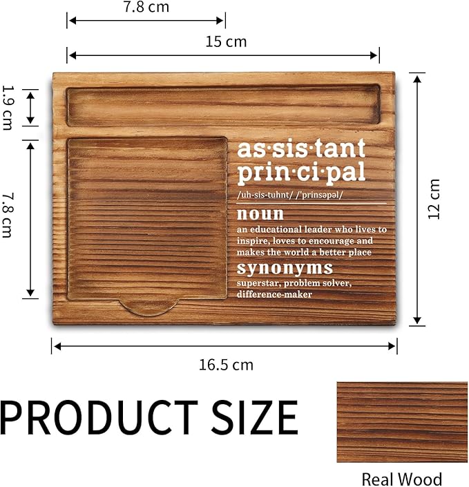 vizuzi Assistant Principal Sticky Note Holder, Assistant Principal Gifts, Thank You Appreciation Gifts for Assistant Principal Women Men From Student Self-Stick Note Pad Holders ZSS31