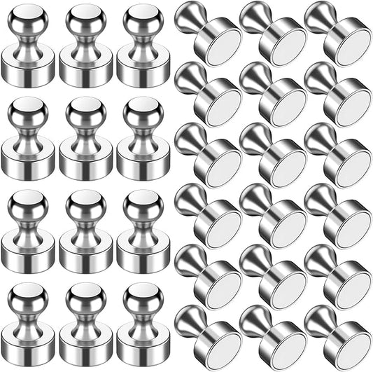 VNDUEEY 30Pcs Fridge Magnets, Whiteboard Magnets Refrigerator Magnets, Small Strong Magnets for Whiteboard, Office, Classroom, Kitchen