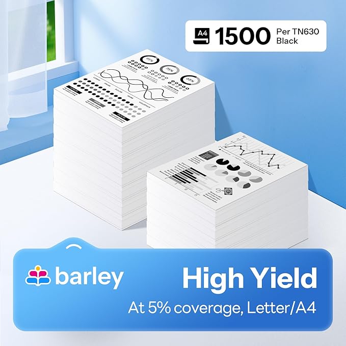 TN630 TN-630 Toner Cartridge Compatible TN630 TN-630 Replacement for Brother TN630 TN-630 Black Toner Cartridge HL-L2300D HL-L2305W HL-L2380DW DCP-L2540DW (2 Pack)