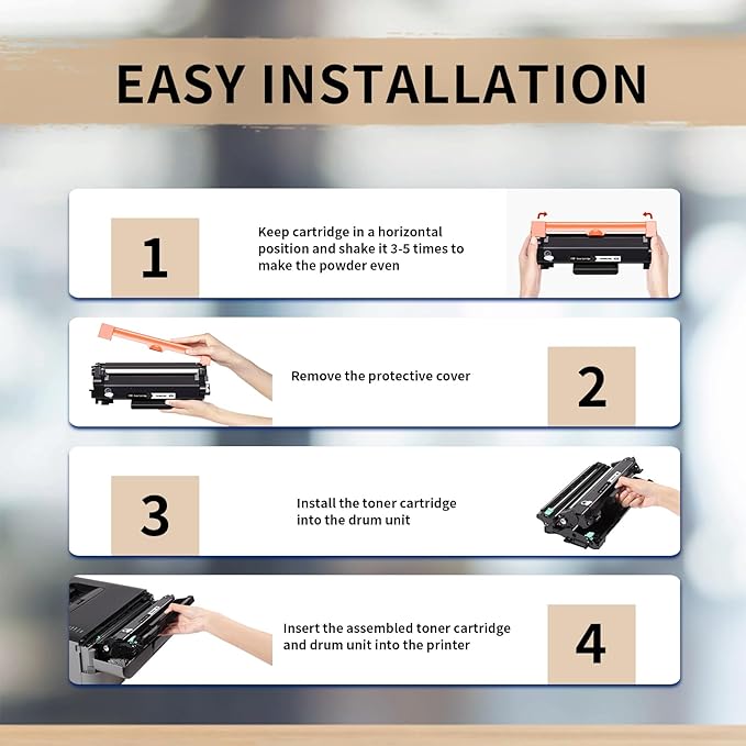 XJI Compatible Toner Cartridges Replacement for Brother TN760 TN-760 TN730 TN-730 High Yield (Black, 2 Pack), for DCP-L2550DW DCPL2550DW HL-L2350DW L2390DW L2395DW MFC-L2710DW MFCL2710DW Printer