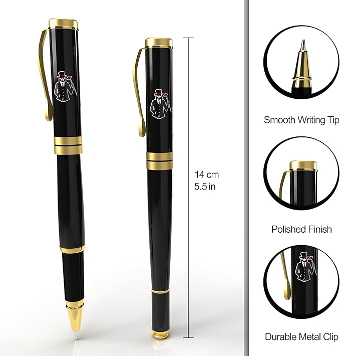 Hypernova Fancy Pen, Luxury Pen, Pens for Writing, Fancy Pens for Men & Women, Luxury for Men, Ballpoint Black Ink, Nice, Best