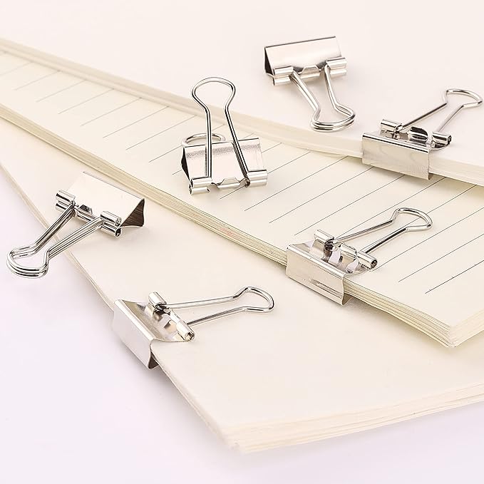 Mr. Pen Binder Clips - 50 Pack, 0.75 in Silver Mini Clips for Paper and Office Use