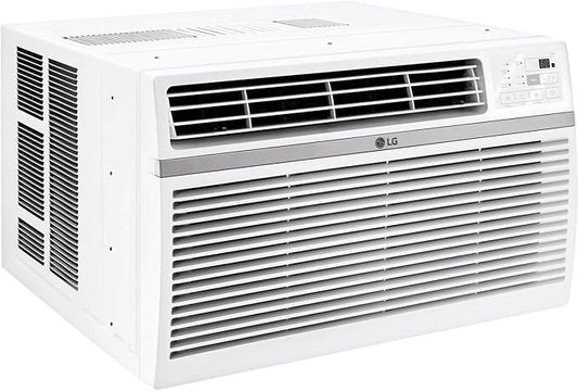 LG LW1224RD 12,000 Window Air Conditioner, 115V, 550 Sq.Ft. (22' x 25' Room Size), Quiet Operation, Electronic Control with Remote, 3 Cooling & Fan Speeds, Auto Restart, 12000 BTU, White