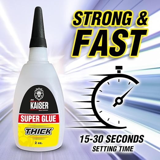Thick Cyanoacrylate (CA) Super Glue – 4 Pack (4 x 2 oz Bottles) – Gap-Filling Adhesive for Wood, Marble, Stone, and Heavy-Duty Applications