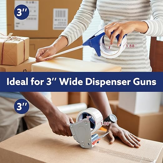 Clear Packing Tape (36 Rolls), Heavy Duty Packaging Tape for Shipping Packaging Moving Sealing, 2 inches Wide, 65 Yards Per Roll