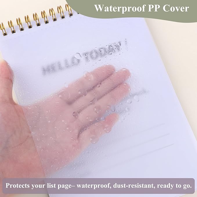 HAUTOCO 2 Packs to Do List Notepad, A5 to Do List Notebook for Work Undated Tear Off Daily Planner Notepad Task Checklist Organizer for Home Office School, Totally 208 Pages