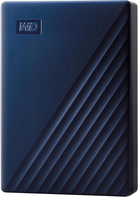 WD 6TB My Passport for Mac, Navy, Portable External Hard Drive with Backup Software and Password Protection, USB 3.1/USB 3.0 Compatible - WDBK6C0060BBL-WESN
