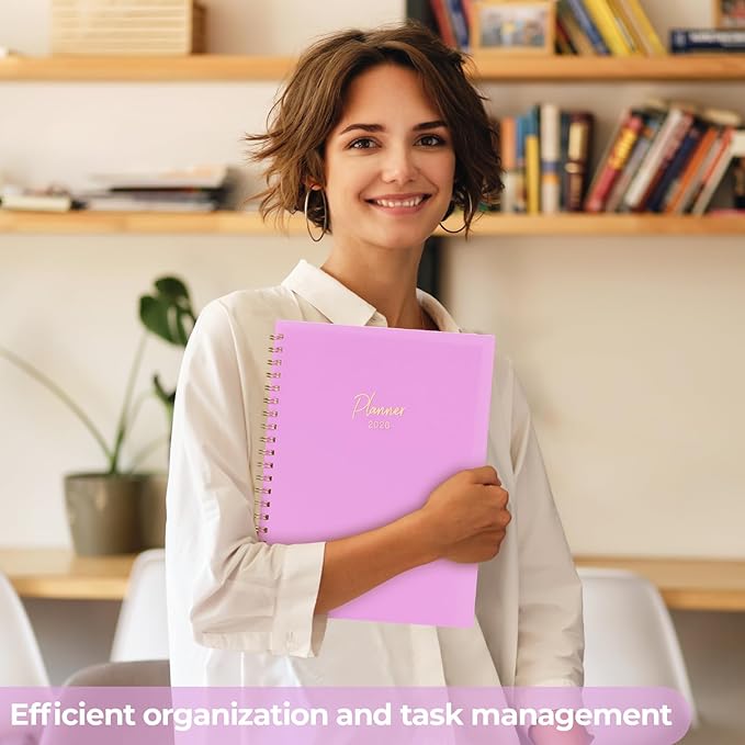 EMSHOI 2026 Appointment Book, A4 15-Minute Hourly Planner, JAN 2026 - DEC 2026, Daily Weekly Monthly, 100GSM Thick Paper, PVC Cover, Colorful Tabs - for Work, School, Salon Scheduling