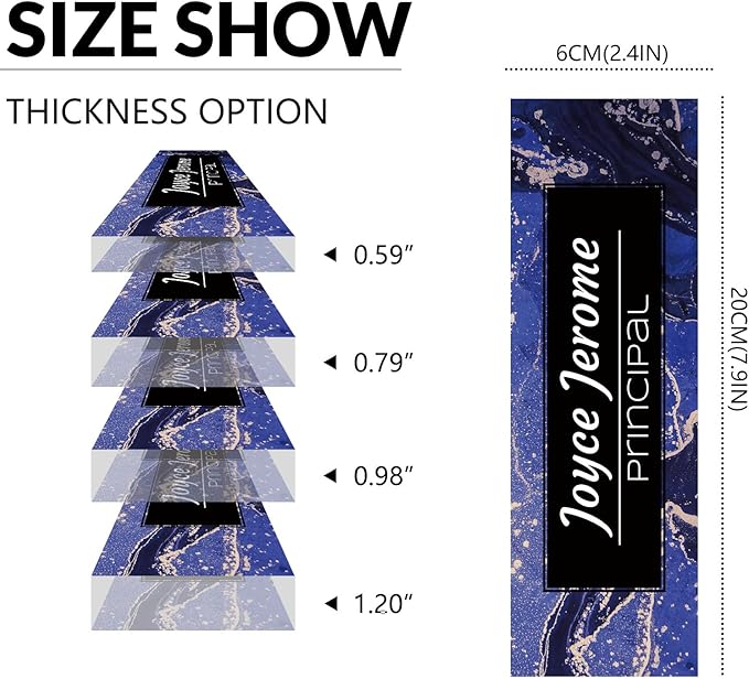 Desk Name Plate Personalized, Custom Name Plate for Desk, Acrylic Desktop Accessories, Office Gift & Decor for Women Men, Teacher Nurse Boss Employee Appreciation Gifts