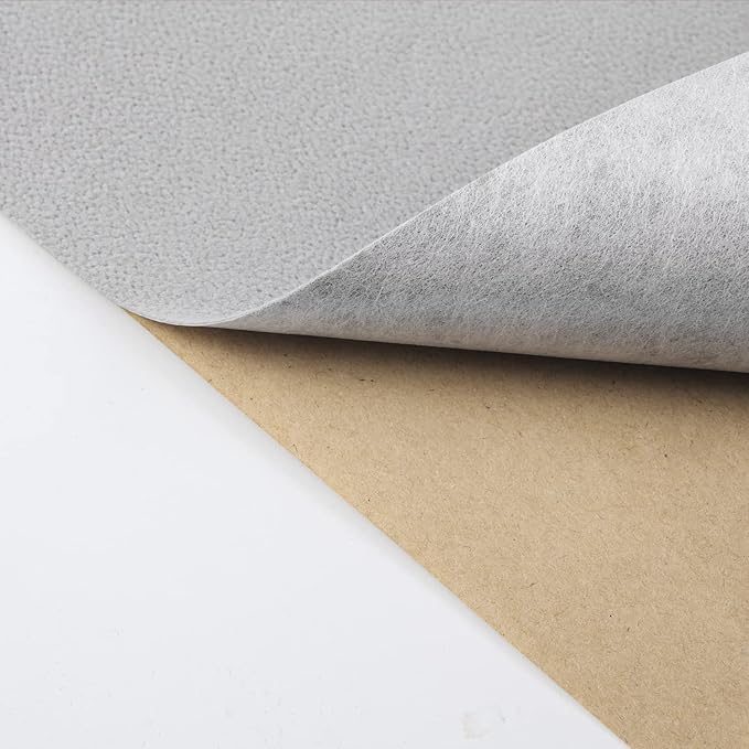 Removable Velvet Flocking Self Adhesive Felt Fabric Liner Gray Velvet Drawer Liner for Jewelry Drawer Craft Felt Fabric Sheet Art & Craft Making 14.2" x 98"