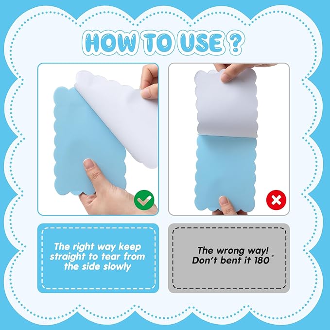 Eaasty 8 Pack Scalloped Sticky Notes Bulk Christmas Cute Self Sticky Note Pads Multi Color Bright Vintage Note Pads or School Office Supplies 240 Sheet(4" X 6",Multi Color)