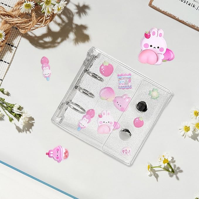 Transparent Binder,Portable Sticker Notebook - Portable Sticker Book | for Journal Cards Receipts Tickets Small Accessories Students Teachers Office Professionals Administrative Staff School