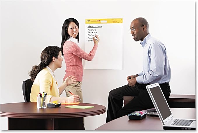 Post-it 566 Self-Stick Wall Pad, 20 x 23, White, 20 Sheets, 2-Pack