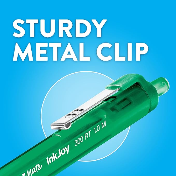 Paper Mate InkJoy 300RT Retractable Ballpoint Pens Medium Point (1.0mm) Black Pack of 36 Ideal for Office Supplies Journaling and Writing Accessories