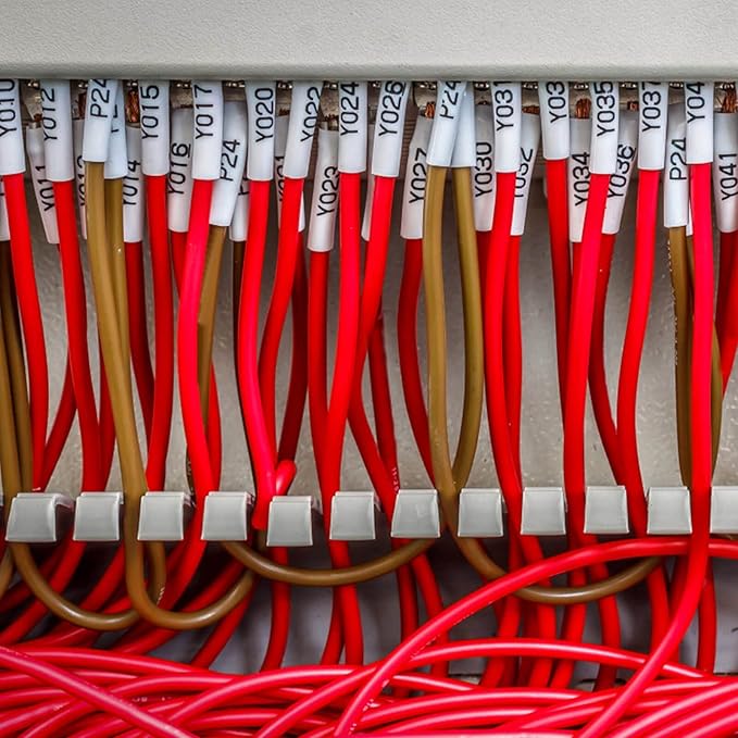 NineLeaf 2 Pack Compatible for ptouch HSe-241 HSe241 HS-241 HS241 AHS-241 White 17.7mm 3/4 inch 0.69'' Heat Shrink Tubes for PT-E300 PT-E500 PT-P700 PT-P710BT PT-P750W Label Maker Tapes