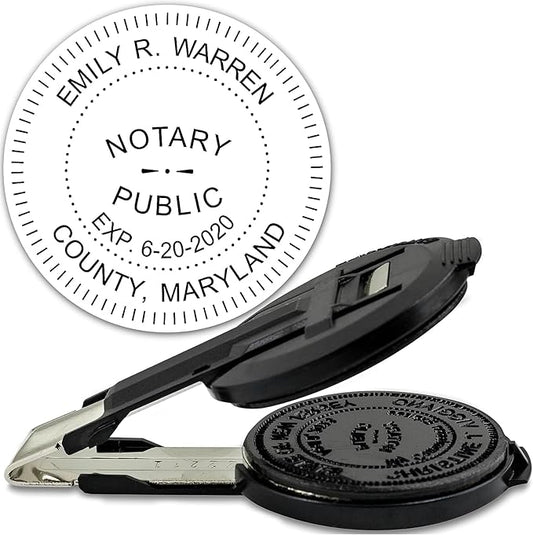 MaxMark Insert only for Notary Seal Round Embosser for Maryland State