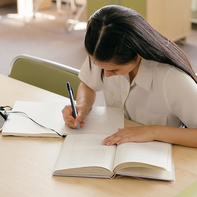 Yuxingrong Retractable Black Ballpoint Pen for Smooth Writing 1.0mm Medium Pack of 100, click pens with comfort grip, Idea for Journaling, Planner, Note Taking