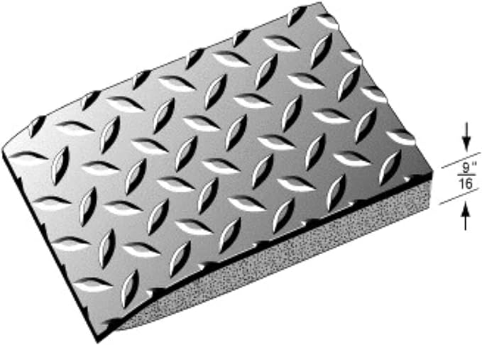 Rhino Mats, American Classic Diamond Anti-Fatigue Mats, Industrial Ergonomic Comfort Standing Mat for Work, Home, Garage, Office, Kitchen or Anywhere (Black 9/16" Thick, 4 FT. x 22 FT.)