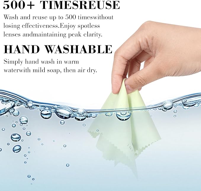 Microfiber Glasses Cloth 15 Pack (6x7 Inch) - 5 Assorted Colors - Premium Soft Scratch-Free Cleaning for Eyeglasses, Screens, Phone, Camera Lenses & Electronics