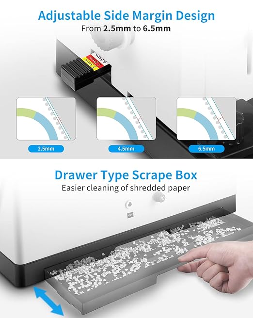 MAKEASY Spiral Coil Binding Machine with 46 Fully Disengaging Pins - Electric Coil Inserter - Adjustable Side Margin, Comes with Free 1 Box Coil Spines & Plier, 20 Sheet Punch Capacity