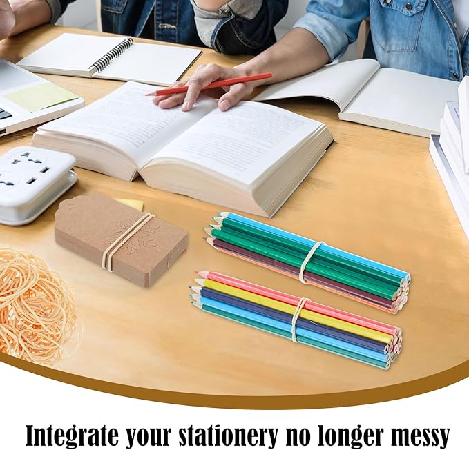 Marspark Rubber Bands Bulk Elastic Rubber Bands 5 lb File Folder Strong Elastic for Office Home Supply Crafts (Size 16)