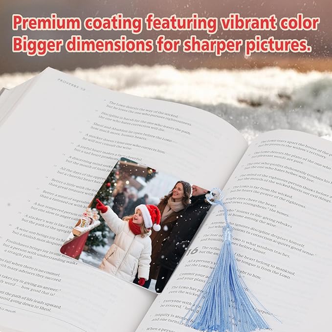 Sublimation Bookmarks Blank Aluminum 20 PCS 2.5x3.5 Inch Metal 1MM Thick Larger Bookmark for Double-Side Heat Transfer