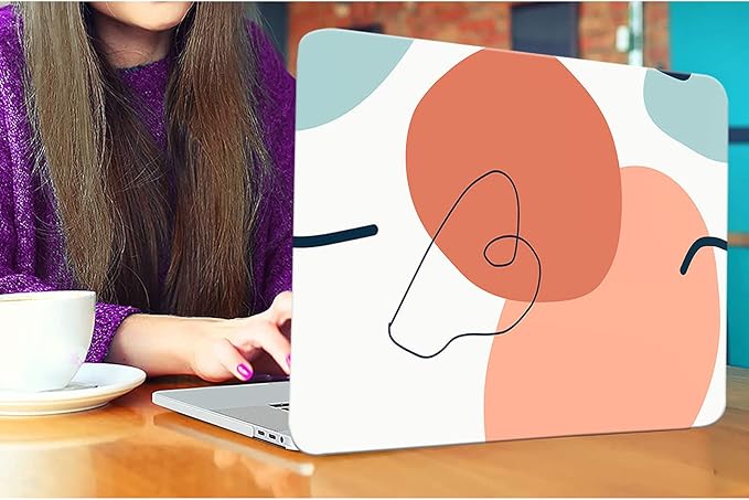DTangLsm Compatible with MacBook Air 13 inch Case 2022 2021 2020 2019 2018 Release A2337 M1 A2179 A1932 Retina Display Touch ID, Smooth Plastic Hard Shell Snap On Case & Keyboard Cover, Abstract