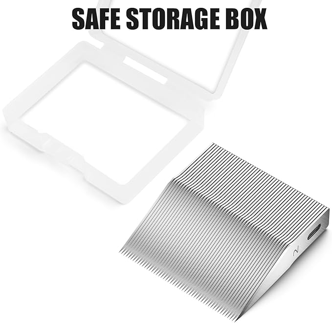 JTIEO 100 Pack Exacto Knife Blades #2, SK5 Carbon Steel Exacto Blades Refill Craft Art Knife Replacement Blades with Storage Case for Craft, Hobby, Scrapbooking, Stencil