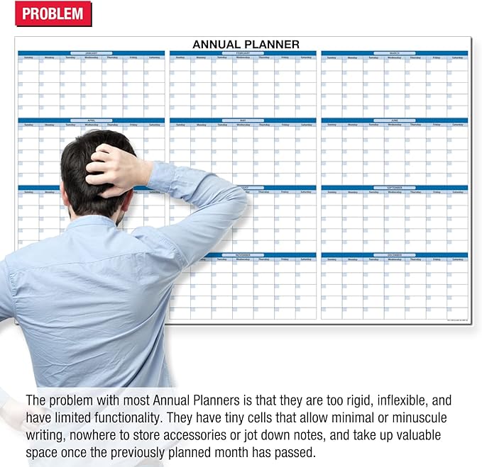 Ultimate Office Magnetic Dry-Erase Whiteboard ModMonthly Planning Calendars (Set of 3)