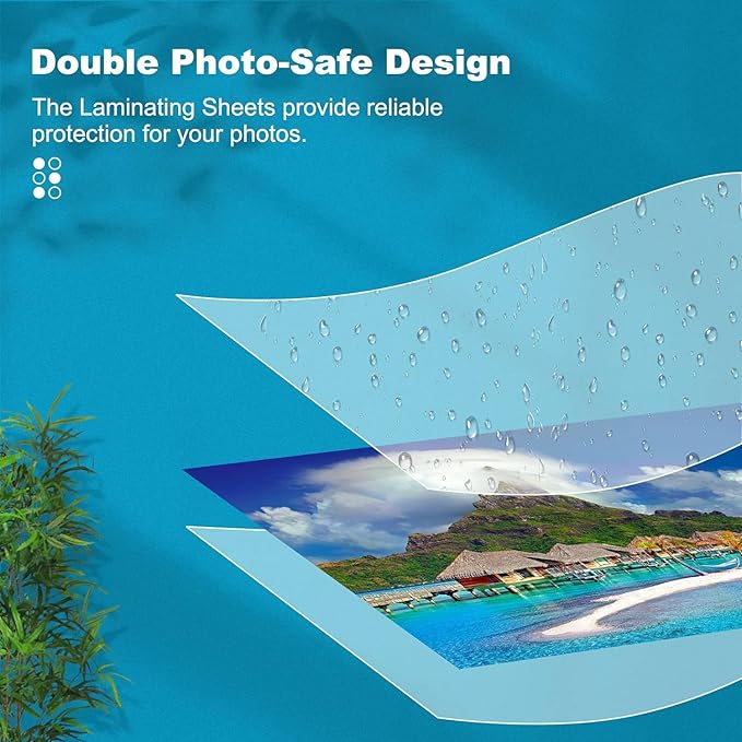 5 Mil Thermal Laminating Sheets, Holds 8.5 x 11 Inch Sheets, Clear Thermal Laminating Pouches for Laminator, 9 X 11.5-inches/Letter Size Thermal Laminating Paper, Round Corner 500 Pack