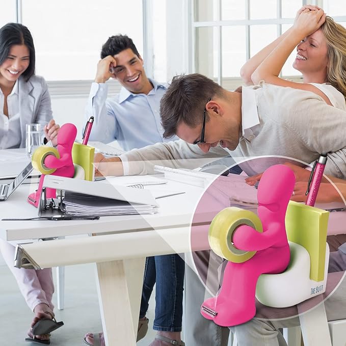 The Butt Tape Dispenser – Funny Gifts for Men – Weird Stuff, Desk Accessories for Men - Novelty, Fun Office Supplies Gag Gifts for Men - Teacher Gifts Boss Gifts for Men - Going Away Gift for Coworker