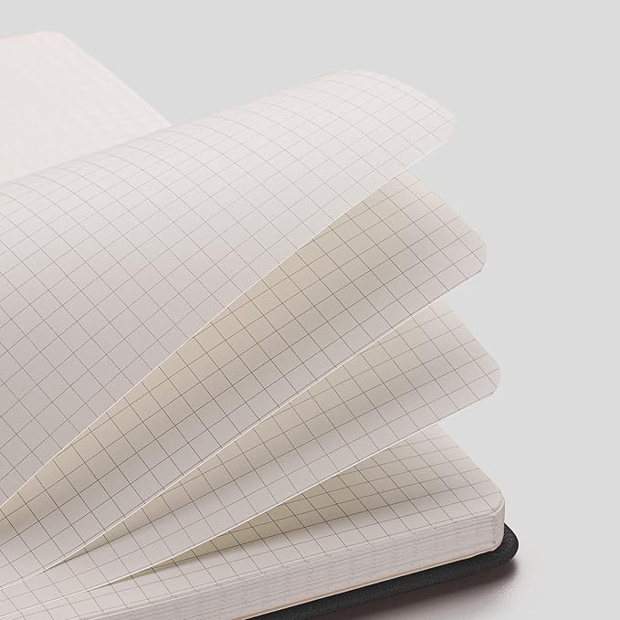 AHGXG Graph Paper Notebook 2 Pack - A5 Grid Paper Notebook/Journal Hardcover with 384 Pages, 120gsm Thick Graph Paper, Grid Paper for Math & Science Students 5.75'' × 8.38''