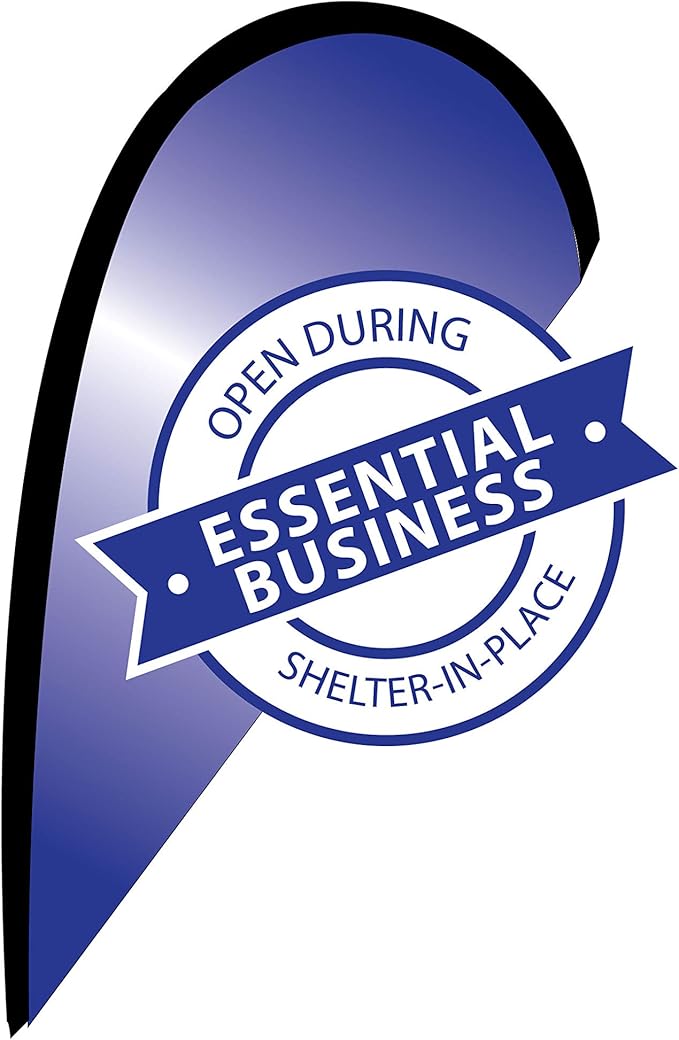 CarBowz Indoor/Outdoor Double Sided Essential Business Window Flag Kit