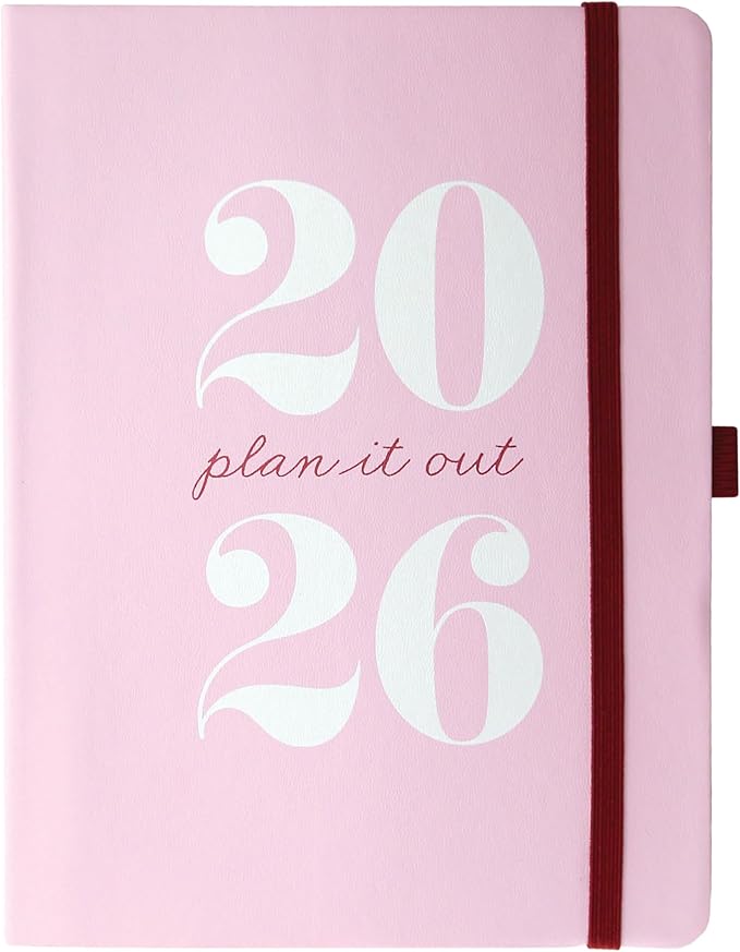 Graphique 2026 Apollo Business Planner | 18 Month Organizer, July 2025 - Dec. 2026 | Weekly & Monthly Spreads | To-Do List & Note Pages | Pen Loop | Vegan Leather | Pink Plan It | 6” x 8”