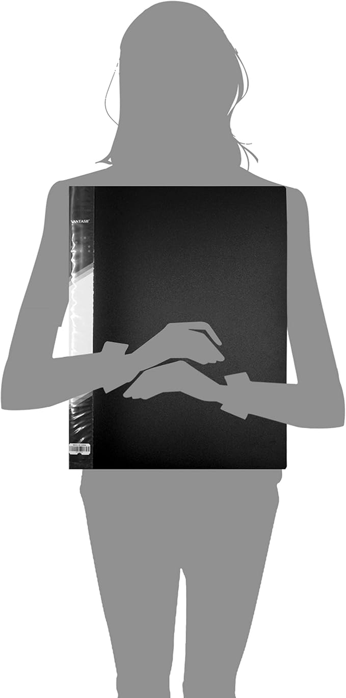 Presentation Book 40 Clear Pockets Sleeves Protectors Art Portfolio Clear Book for Artwork, Report Sheet, Letter(Can Accommodate 14 X 11inch)