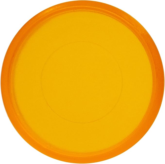 100pcs Discbound Notebook Discs DIY Planner Accessories fits for Tul,Levenger,Arc,Happy Planner,Talia(Transparent Orange,1.1inch/28mm)