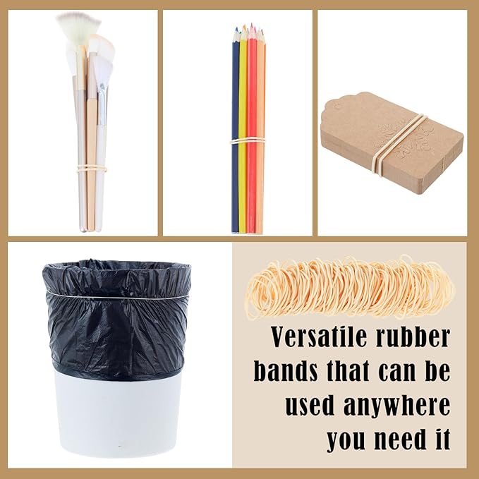 Marspark Rubber Bands Bulk Elastic Rubber Bands 5 lb File Folder Strong Elastic for Office Home Supply Crafts (Size 16)