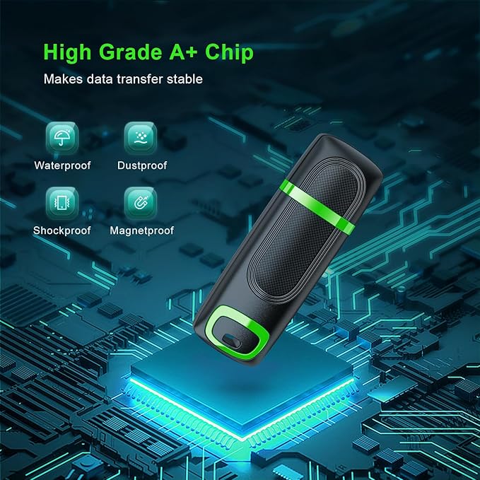 RAOYI 10 Pack 8GB USB 2.0 Flash Drive Thumb Drive Memory Stick Jump Drive Zip Drive for Data Storage and Backup (Mix Colors : Cyan Orange Red Blue Green)