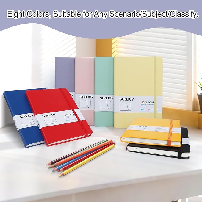 Lined Journal Notebooks for Writing, 100 GSM Thick Paper, 1 Pack Hardcover Notebooks, A5 College Ruled Notebook, Journaling Notebook for School/Travel/Office (Purple- 1 Pack)