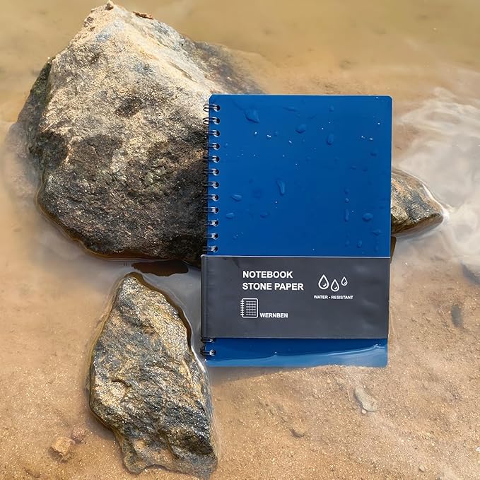 2PCS Waterproof Spiral Notebooks (4.8"x7", Orange)