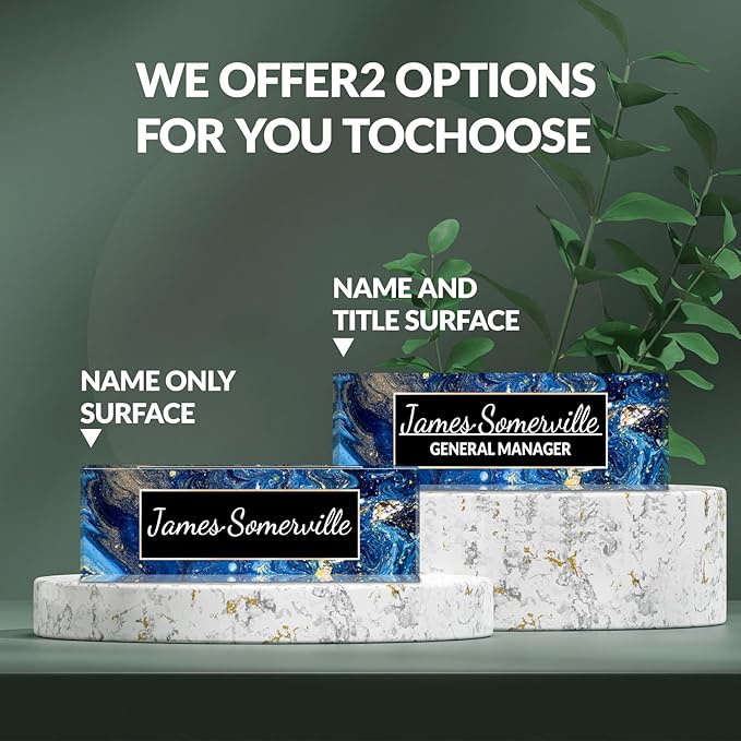 Desk Name Plate Personalized, Custom Name Plate for Desk, Acrylic Desktop Accessories, Office Gift & Decor for Women Men, Teacher Nurse Boss Employee Appreciation Gifts