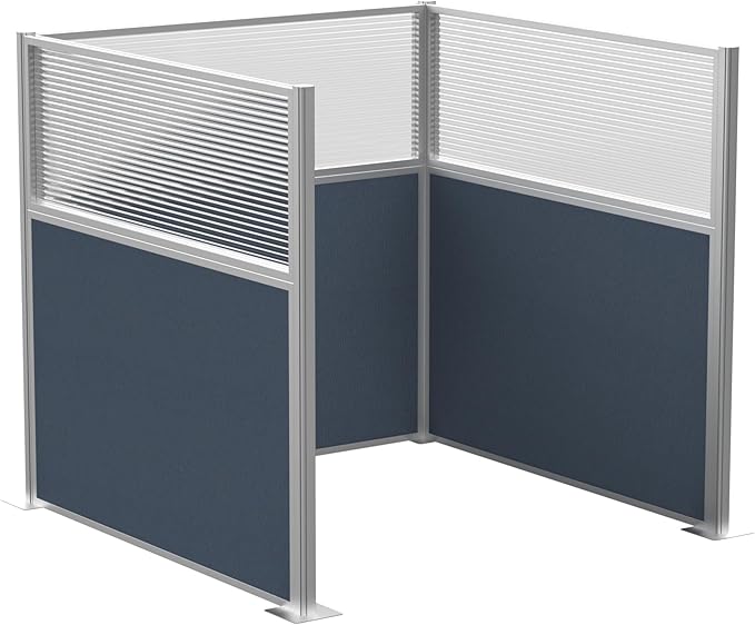 Versare Hush Panel Cubicle Kit | Workstation Partition Walls | Sound Dampening Cubicle Walls | Partitions for Desks