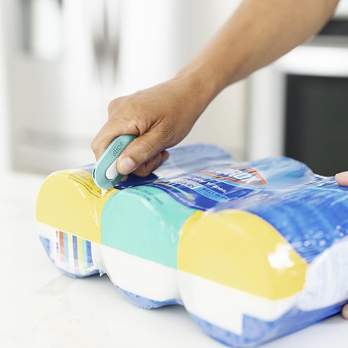 Slice Mini Box Cutter | Manual Retracting | Safe Ceramic Box Cutter Lasting 11x Longer than Metal | Box Opener | 1 Pack | Mint