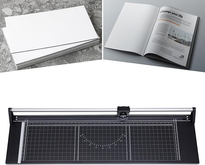 36 Inch Rotary Trimmer Paper Cutter,Rotary Paper Cutter Paper Trimmer for Crafting & Scrapbooking Supplies for A4 Cardstock Photo Label with Precise Positioning
