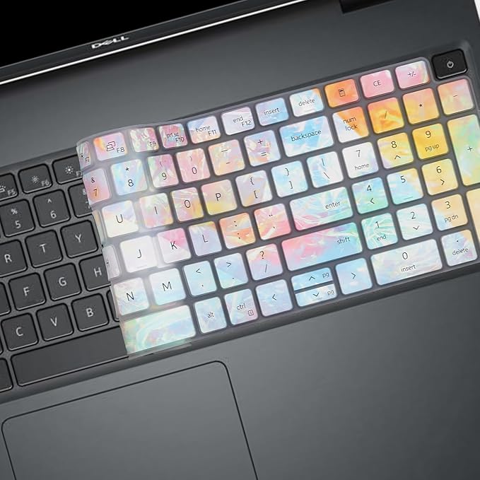 Keyboard Cover for Dell Latitude 3550 3540 5520 5521 5530 5531 5540 5550 & Precision 3590 3591 3580 3581 3560 3570 3561 3571 Laptop, Dell Latitude 15.6 inch Laptop US Keyboard Skin